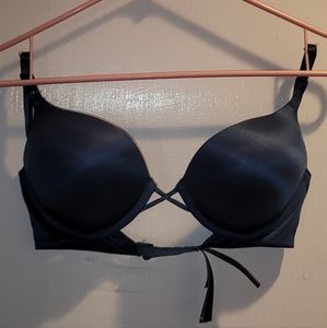 Victoria's Secret Bombshell Plunge 34C Extra Padding Dark Blue